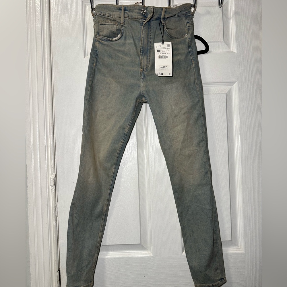Brand New Zara High Waist Denim